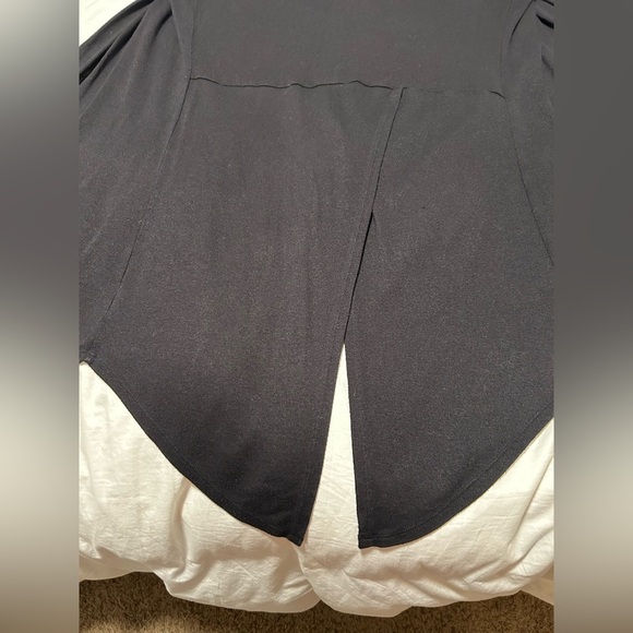 Ana women’s black sz XS long cardigan, lightweight, slit in back - Picture 6 of 7